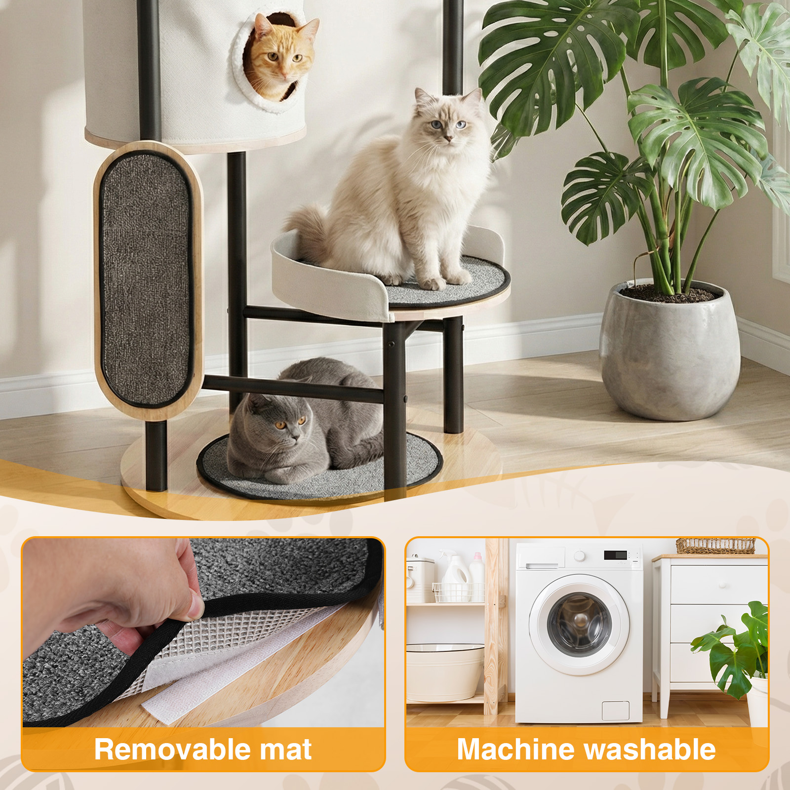 Pet X Supplies & Tack Howell Photos - 66-Inch Cat Tree with Scratching Post