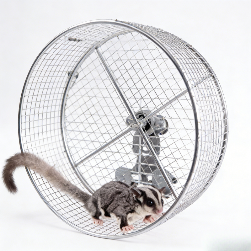 Hamster Cage Wheel - 304 Stainless Steel Silent Running Wheel