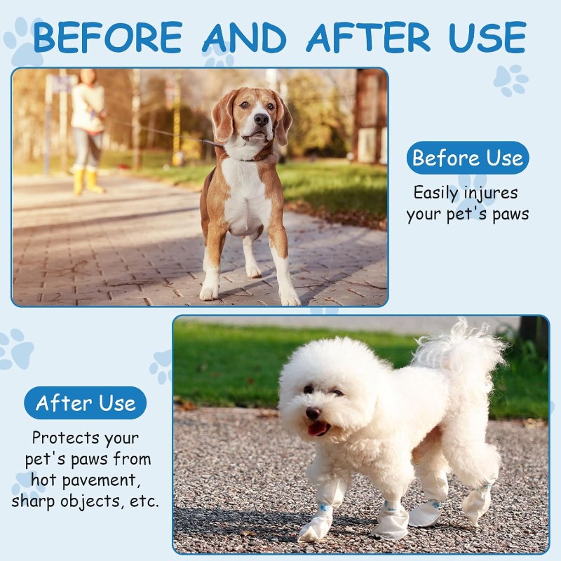 【CHRISTMAS 】Pet Disposable Sho - Dog Booties Paw Protector 리뷰 및 가격