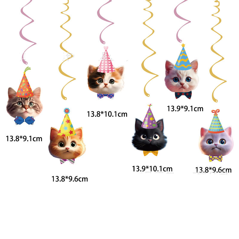 Cat Face Hanging Swirl Decorat - Pet Supplies First 리뷰 및 가격