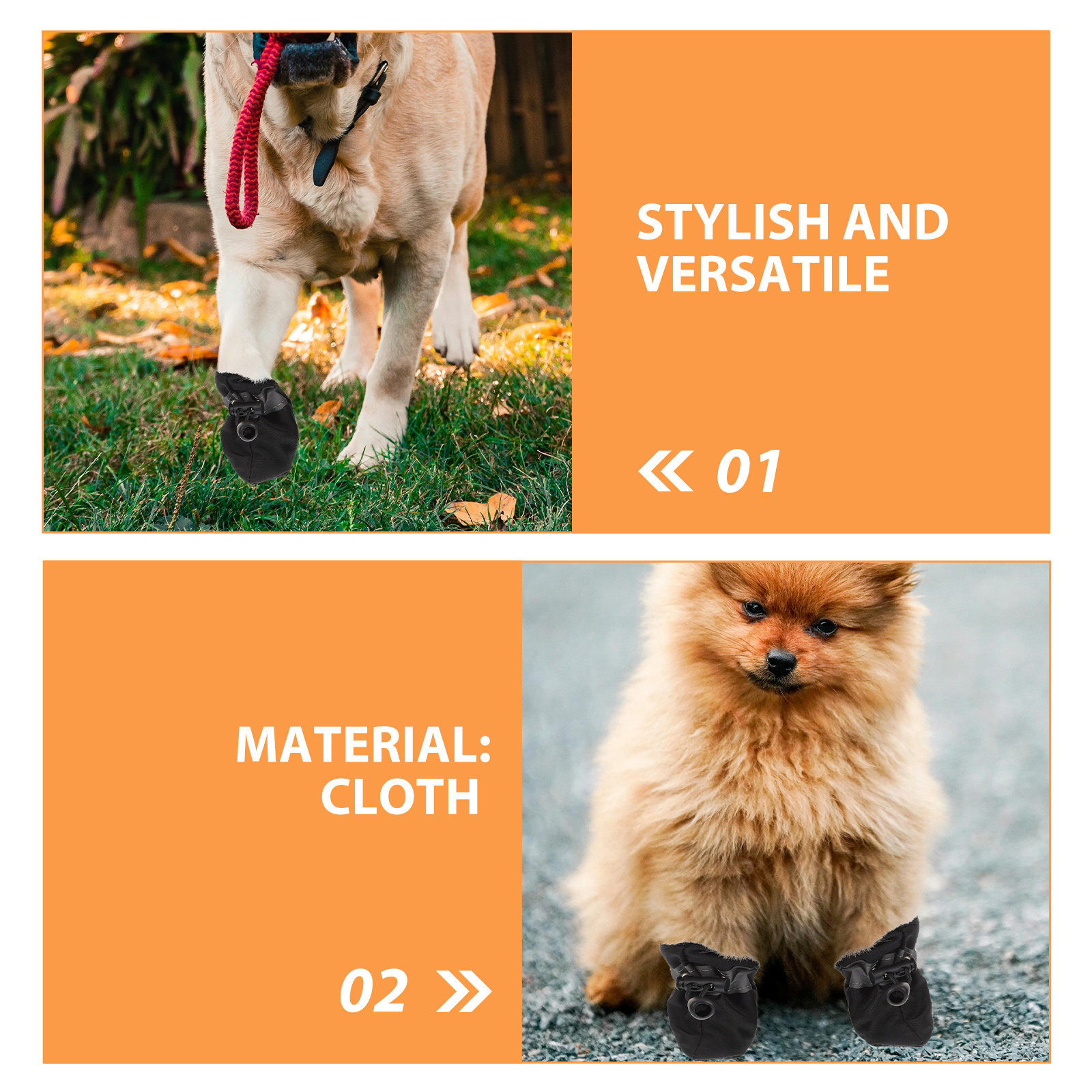 4Pcs Waterproof Dog Boots Anti - Dog Booties Paw Protector 리뷰 및 가격