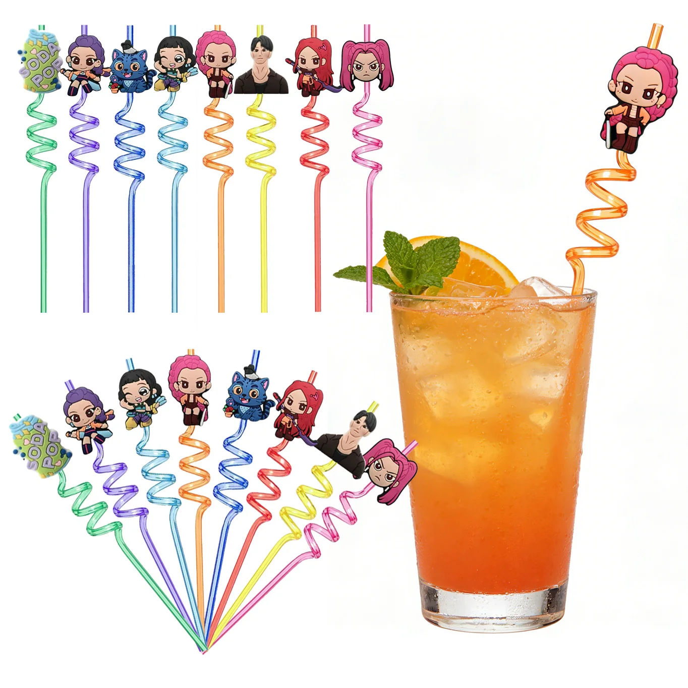 Colorful Anime Girl Spiral Str - Pet Supplies First 리뷰 및 가격