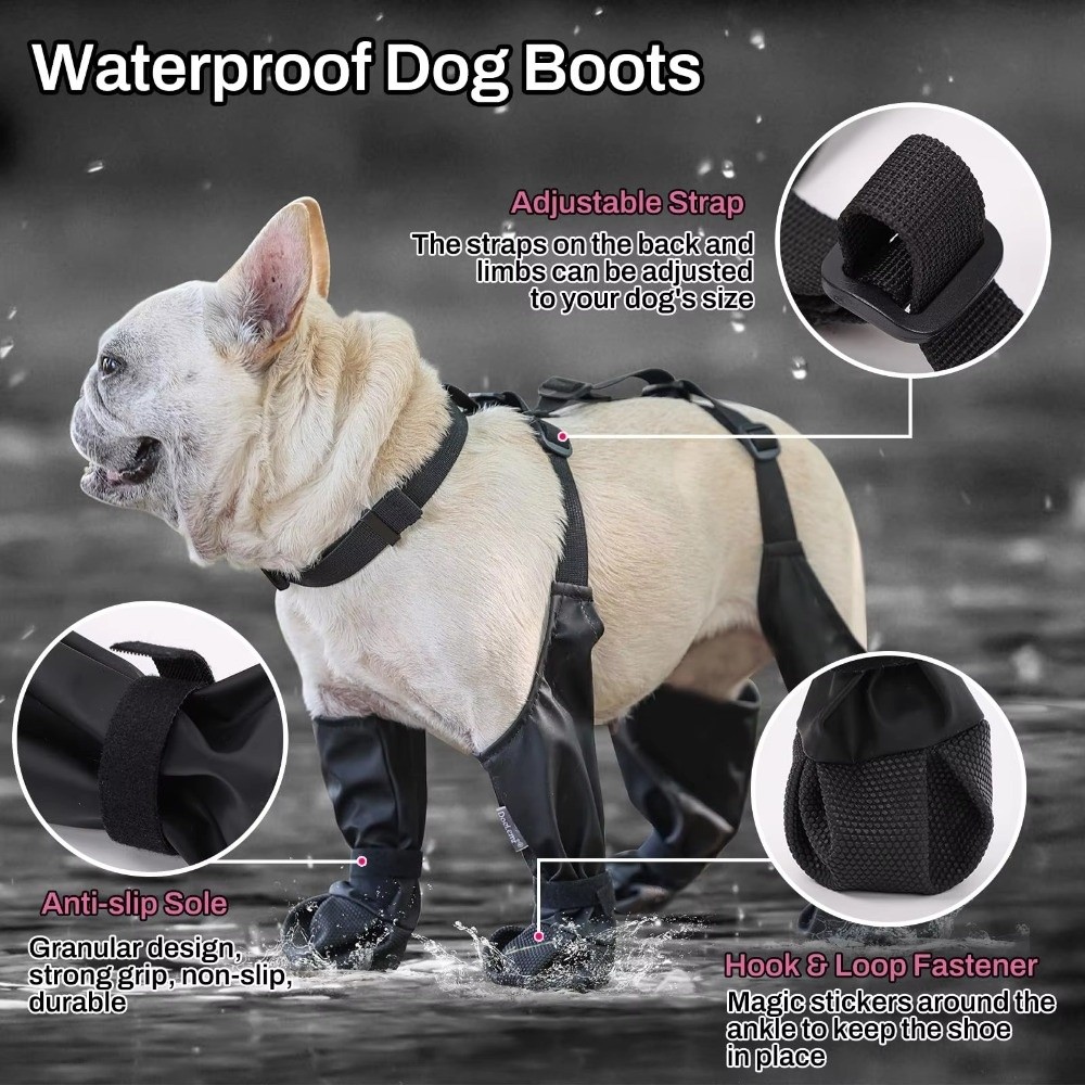 Anti-fall Waterproof Dog Shoes - Dog Booties Paw Protector 리뷰 및 가격