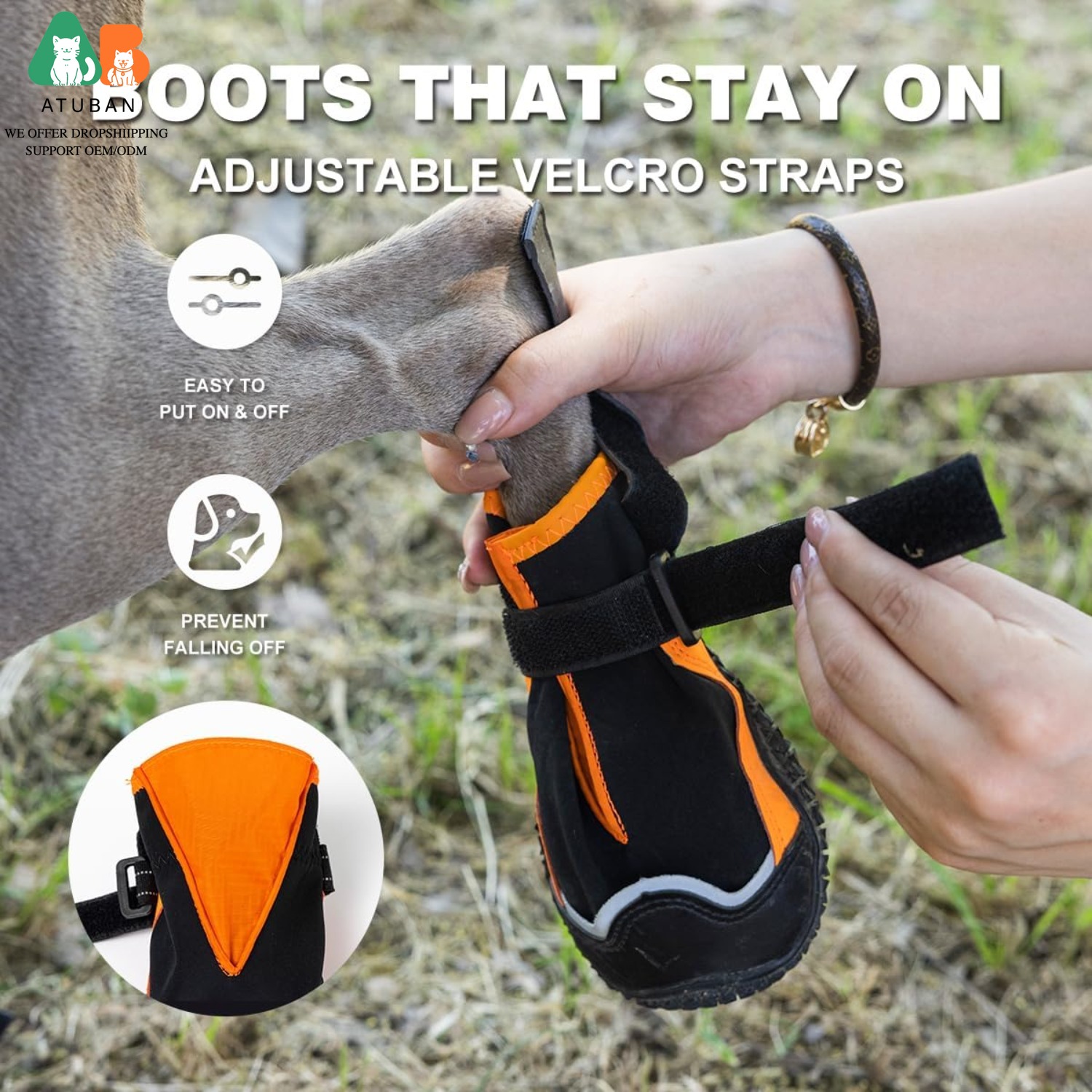 ATUBAN Dog Shoes for Dogs,Wate - Dog Booties Paw Protector 리뷰 및 가격