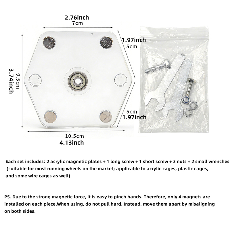 Magnetic running wheel bracket - Hamster Cage Wheel 리뷰 및 가격