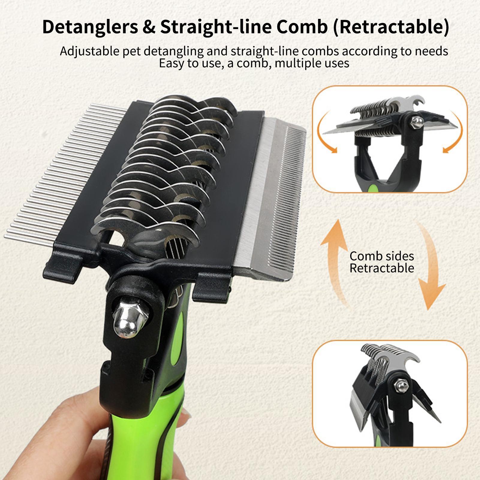 Dog Shedding Brush Double-side - Pet Supplies Vet 리뷰 및 가격