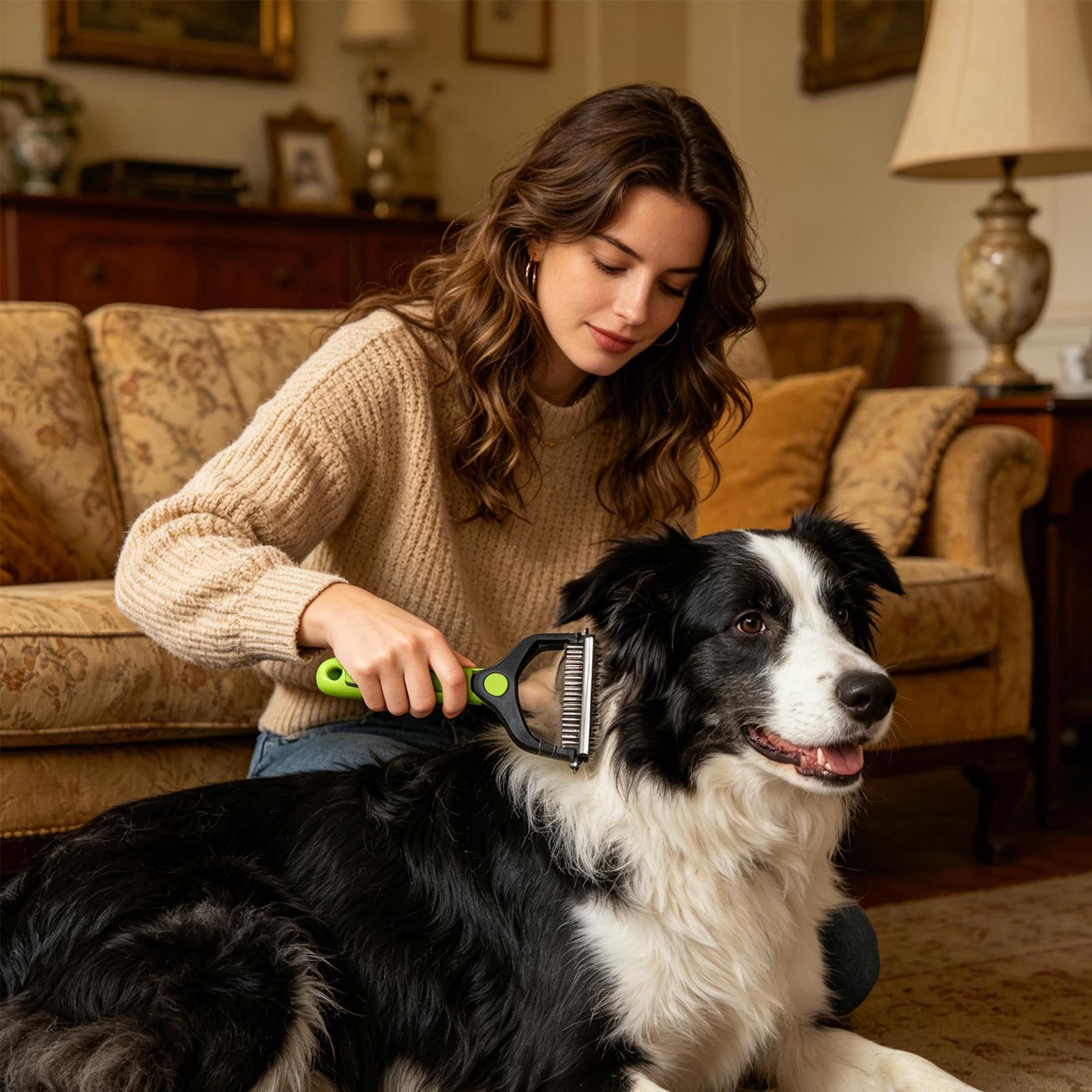 Dog Shedding Brush Double-side - Pet Supplies Vet 리뷰 및 가격