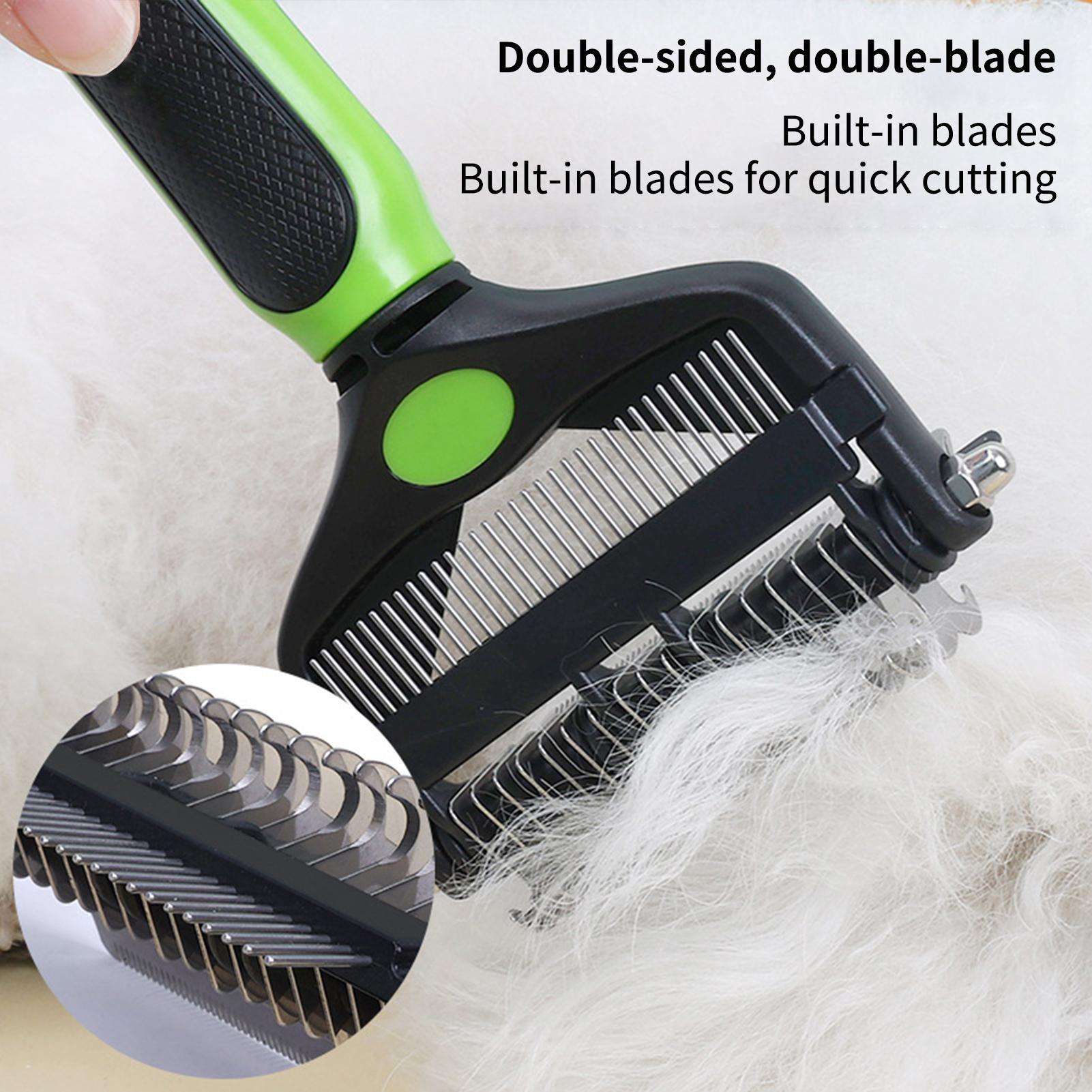 Dog Shedding Brush Double-side - Pet Supplies Vet 리뷰 및 가격