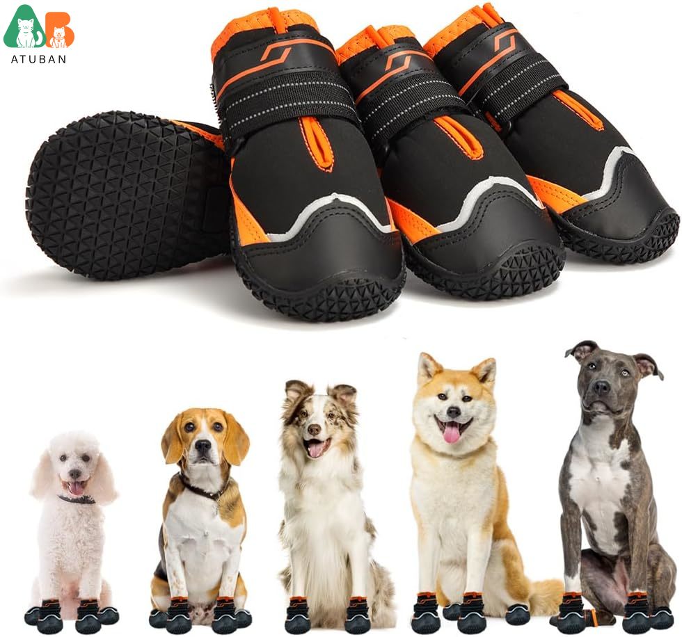 ATUBAN Dog Shoes for Dogs Anti - Dog Booties Paw Protector 리뷰 및 가격