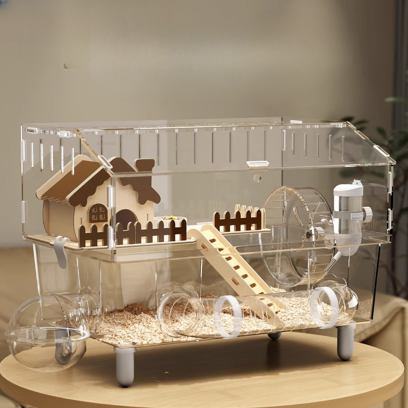Acrylic Hamster Cage, 360째 Vie - Hamster Cage Wheel 리뷰 및 가격