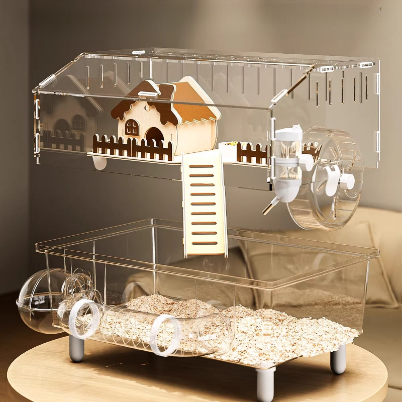 Acrylic Hamster Cage, 360째 Vie - Hamster Cage Wheel 리뷰 및 가격