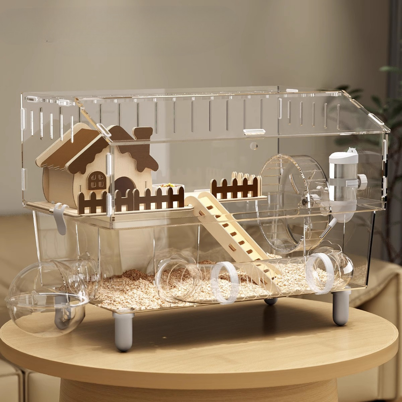 Acrylic Hamster Cage, 360째 Vie - Hamster Cage Wheel 리뷰 및 가격