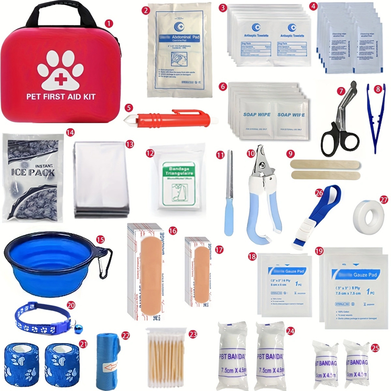 Pet First Aid Kit: Contains em - Pet Supplies First 리뷰 및 가격