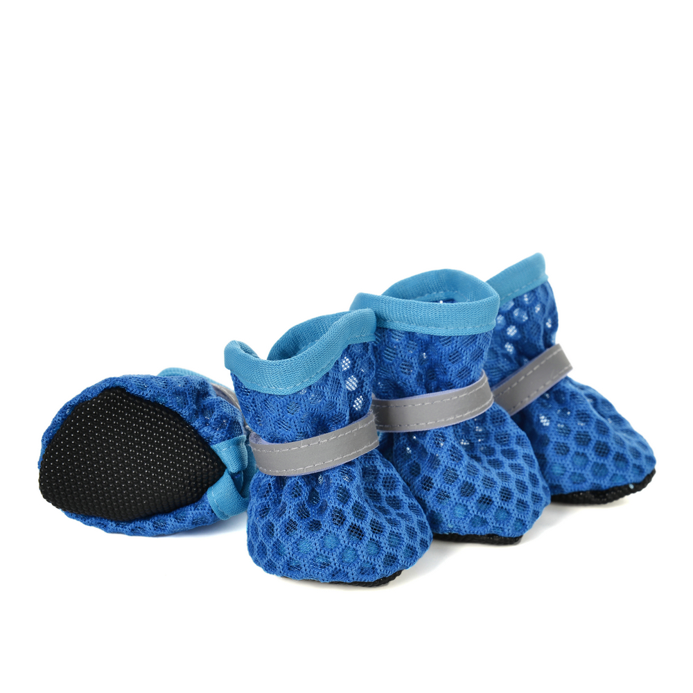 4pcs/set Summer Breathable Dog - Dog Booties Paw Protector 리뷰 및 가격