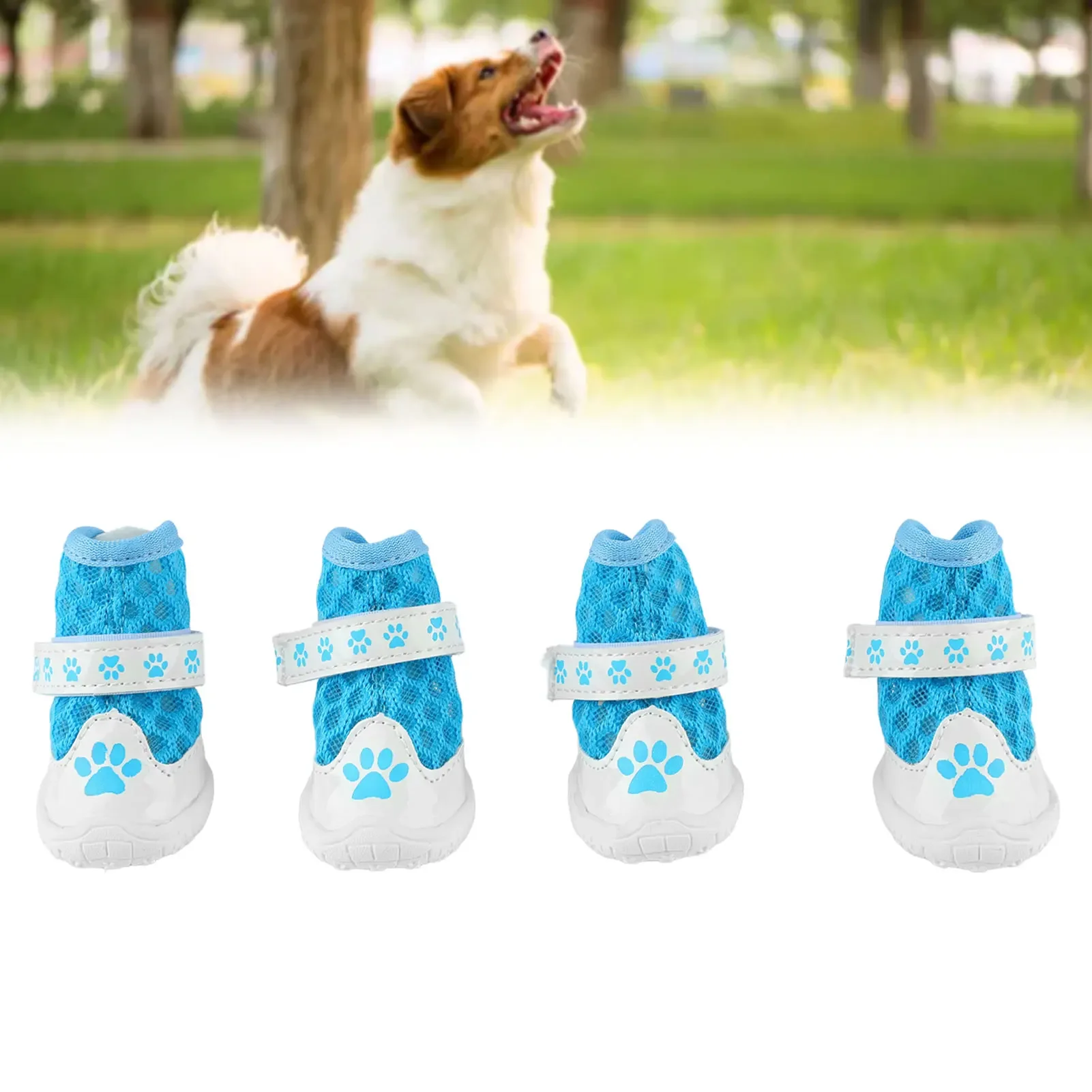 4pcs Dog Booties Spring Summer - Dog Booties Paw Protector 리뷰 및 가격