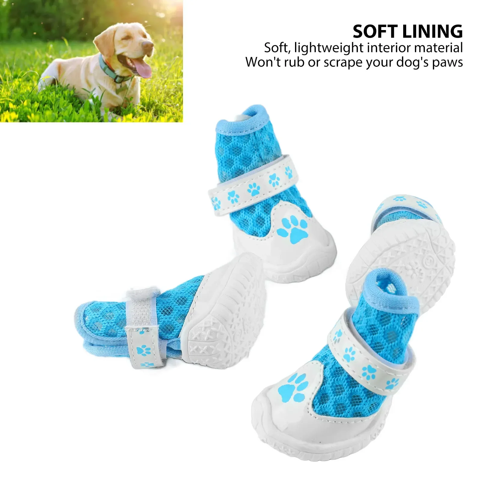 4pcs Dog Booties Spring Summer - Dog Booties Paw Protector 리뷰 및 가격