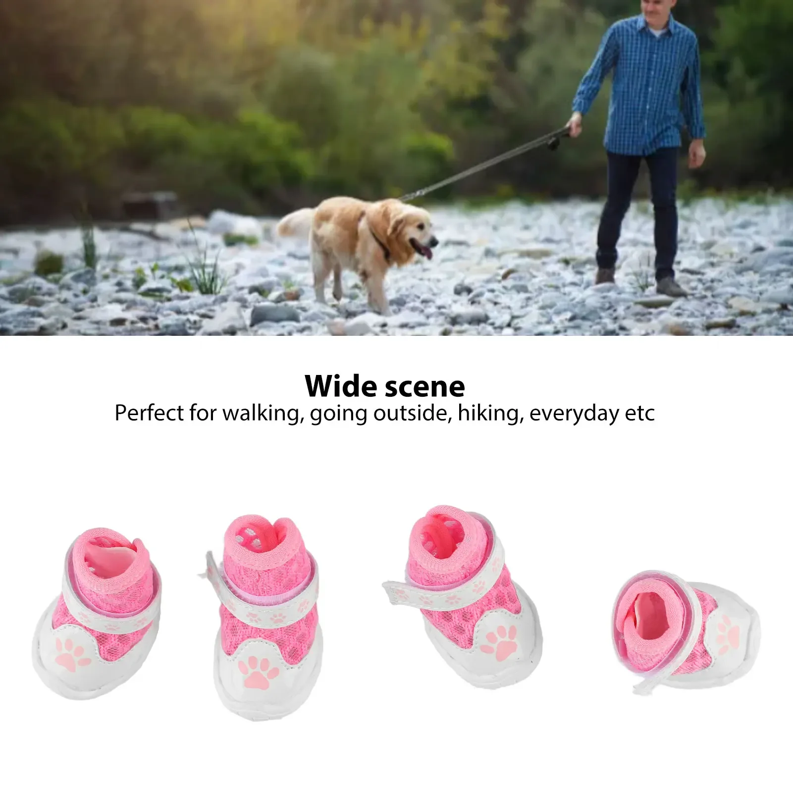 4pcs Dog Booties Spring Summer - Dog Booties Paw Protector 리뷰 및 가격