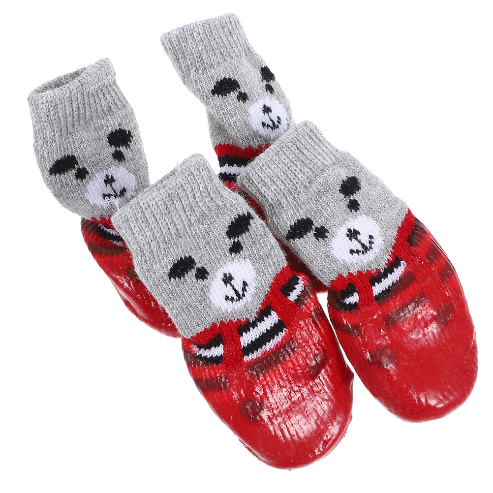 4Pcs Pet Waterproof Dog Socks  - Dog Booties Paw Protector 리뷰 및 가격