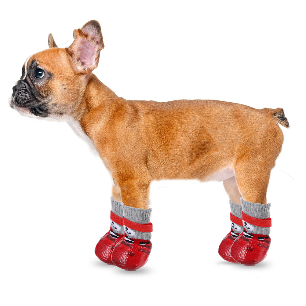 4Pcs Pet Waterproof Dog Socks  - Dog Booties Paw Protector 리뷰 및 가격