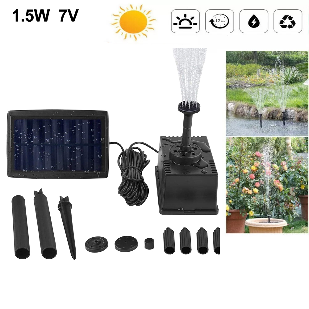 1.5W 7V Solar Fountain Pump Wi - Fish Tank Filter Pump 리뷰 및 가격