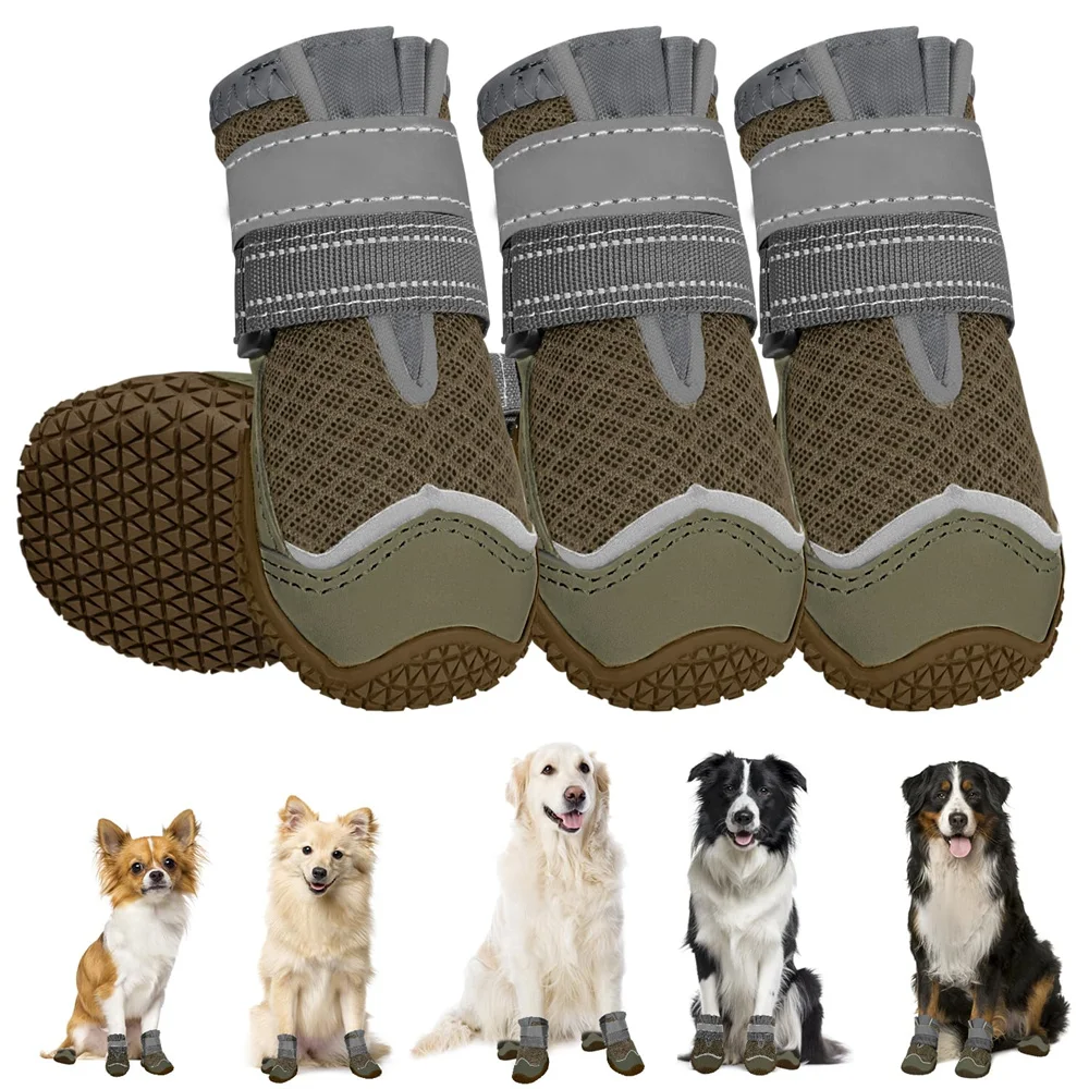 Dog Shoes Breathable Anti Slip - Dog Booties Paw Protector 리뷰 및 가격
