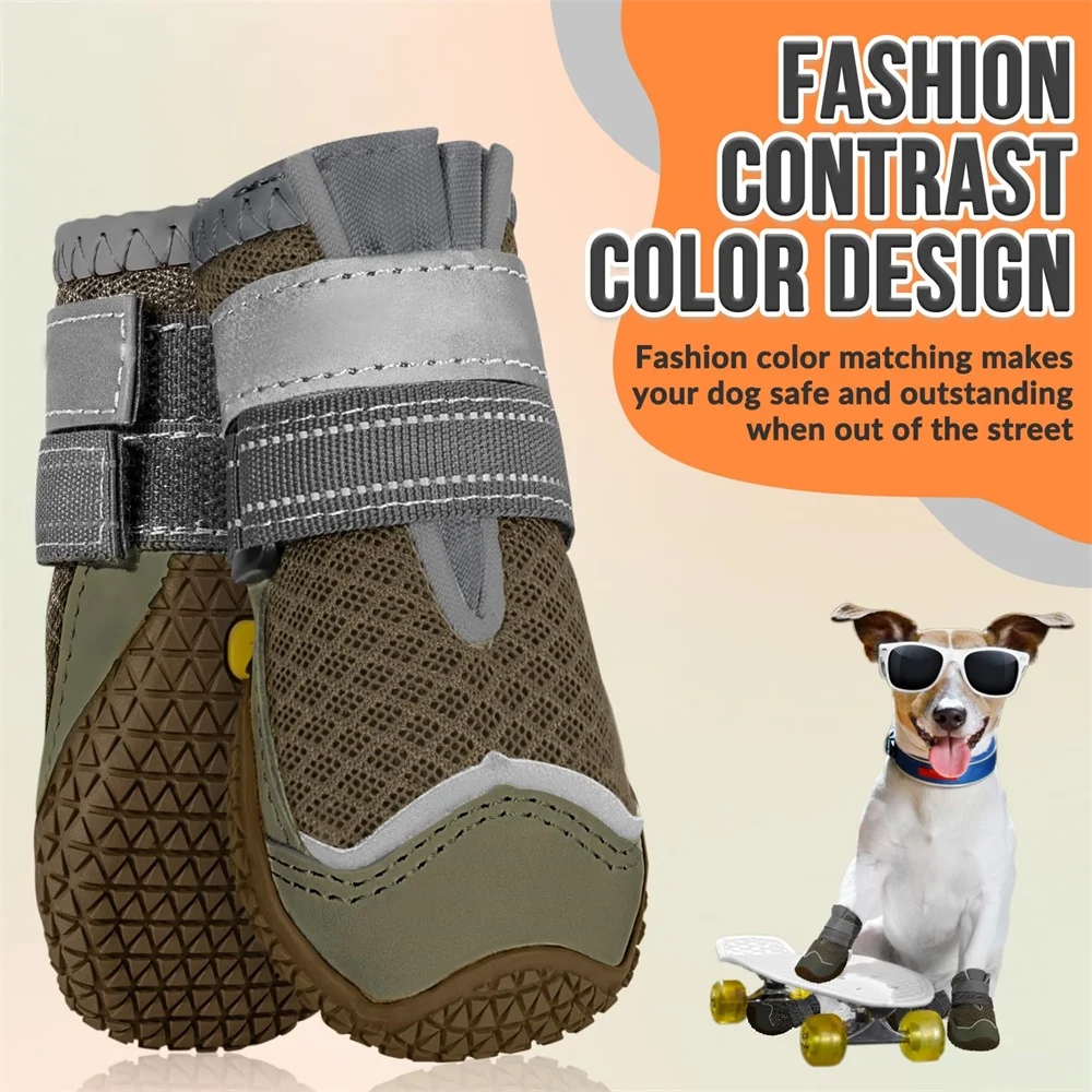 Dog Shoes Breathable Anti Slip - Dog Booties Paw Protector 리뷰 및 가격